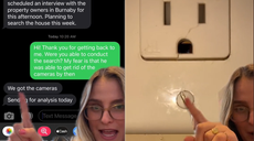 Mujer comparte su horror al descubrir una cámara oculta en su Airbnb