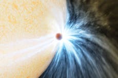 Científicos captan cómo una estrella engulle un planeta