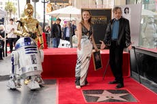 Carrie Fisher recibe su estrella en el Paseo de la Fama