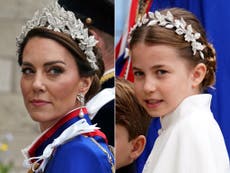 Coronación del rey Carlos: Kate y la princesa Charlotte deslumbraron con “tiaras” de cristal a juego