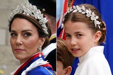 Coronación del rey Carlos: Kate y la princesa Charlotte deslumbraron con “tiaras” de cristal a juego