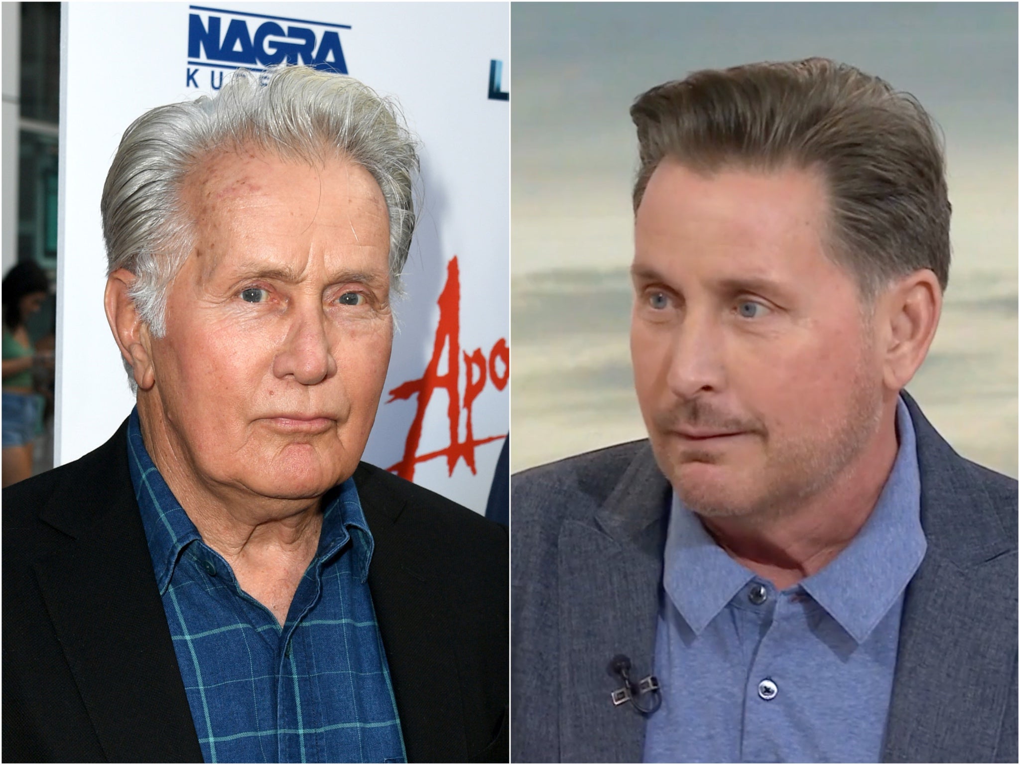 Martin Sheen (izquierda) y su hijo Emilio Estevez