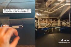 Hombre coloca una cámara en una maleta para “averiguar” qué hace el aeropuerto con el equipaje