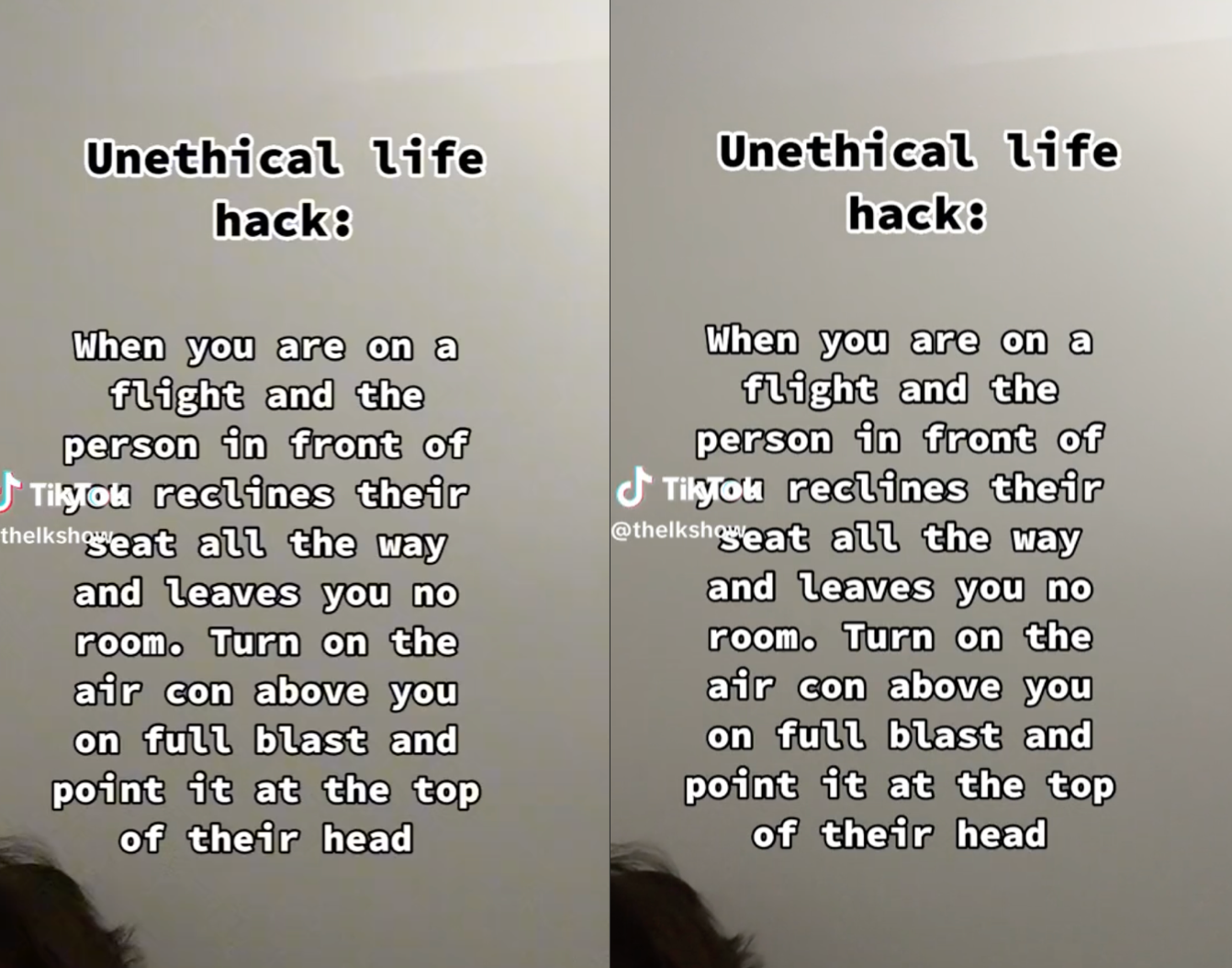 “Truco poco ético” reaviva debate en TikTok sobre los asientos de avión reclinables