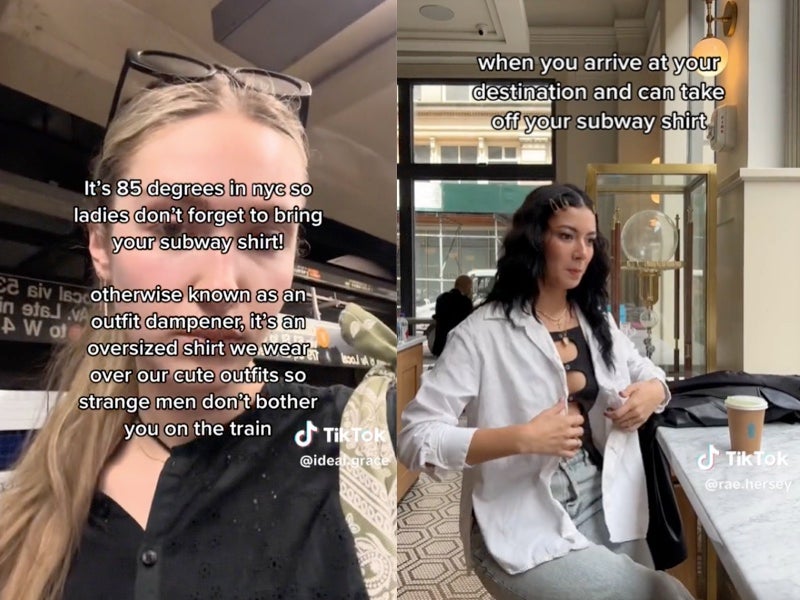 Mujeres usan “camisas para el metro” por encima de su ropa para evitar atención de hombres “babosos”