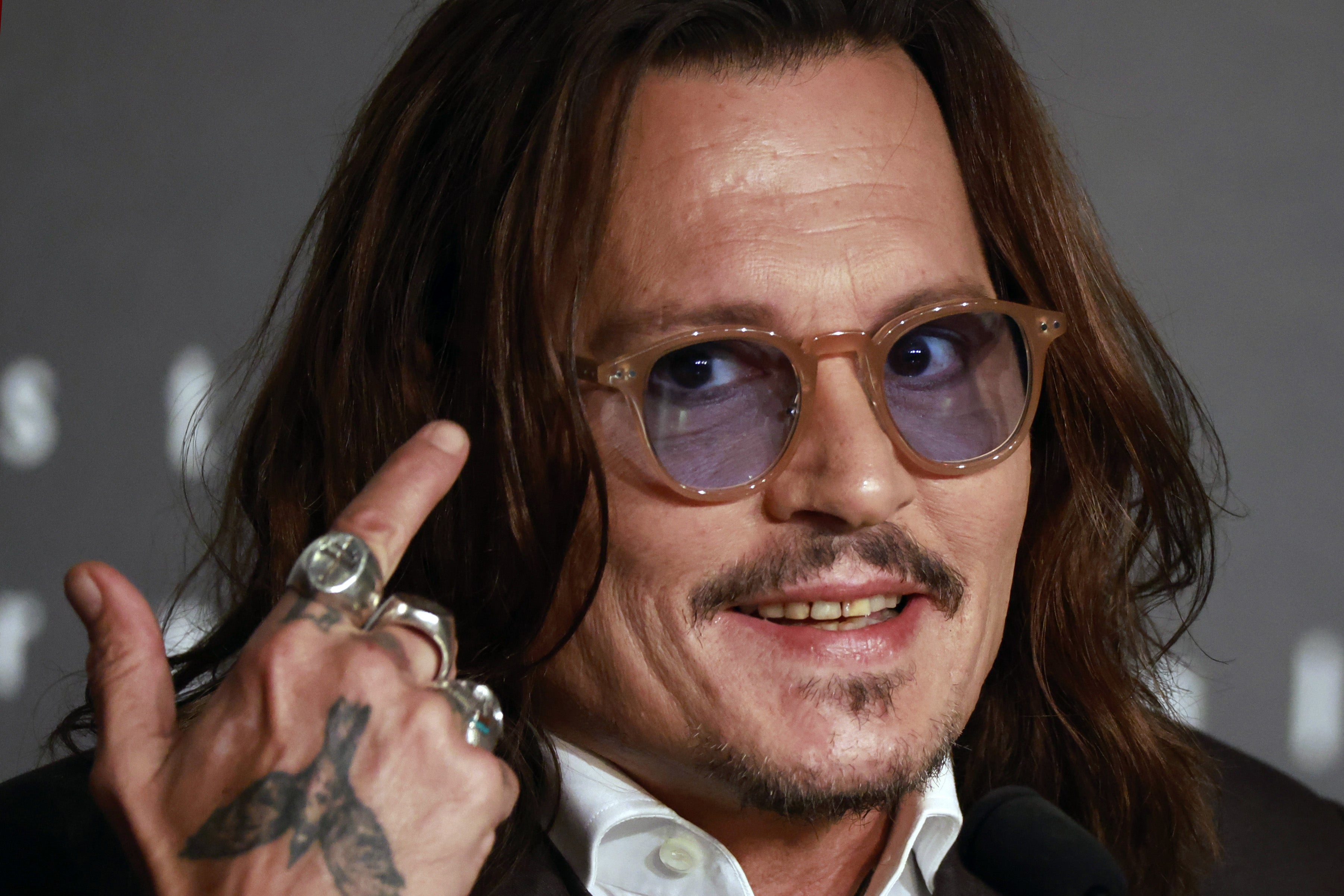 Johnny Depp asiste a la conferencia de prensa de ‘Jeanne Du Barry’ en el Festival de Cine de Cannes