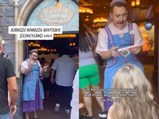 Padres defienden en TikTok a un empleado aprendiz del Hada Madrina en Disneyland después de un vídeo viral