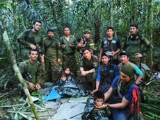 Hallan vivos a 4 hermanos indígenas que pasaron 40 días solos en la selva colombiana