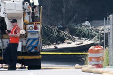 Tramo elevado de autopista se derrumba en Filadelfia tras incendiarse un vehículo