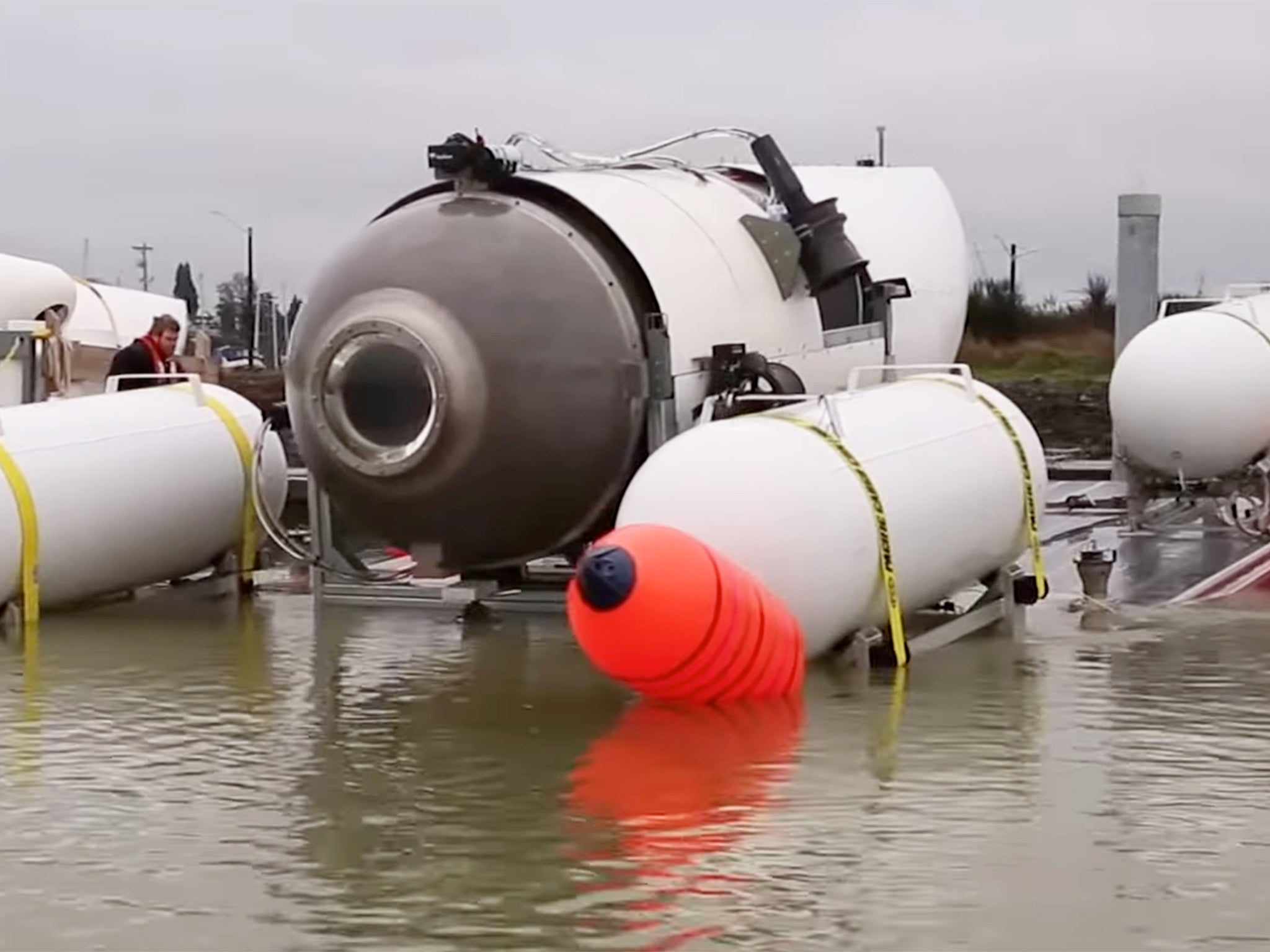 Un submarino de OceanGate como el que desapareció