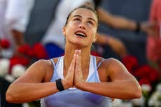 Sabalenka no hablará de la guerra en Ucrania; responderá sólo a preguntas sobre tenis en Wimbledon