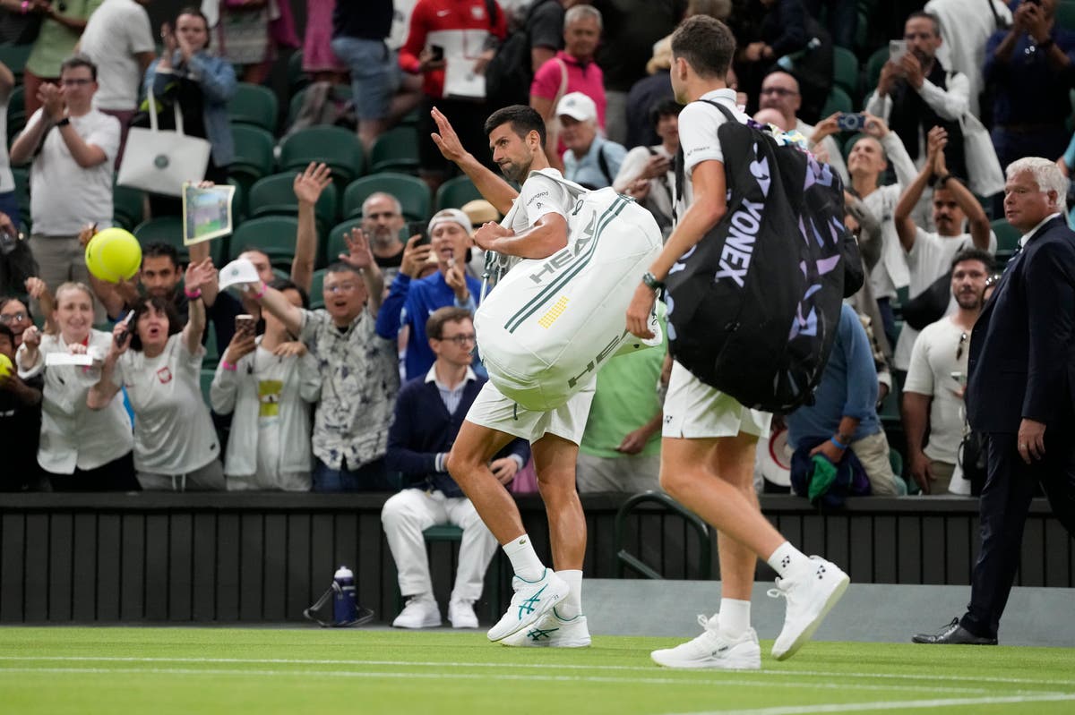 El duelo entre Novak Djokovic y Hubert Hurkacz fue suspendido y se