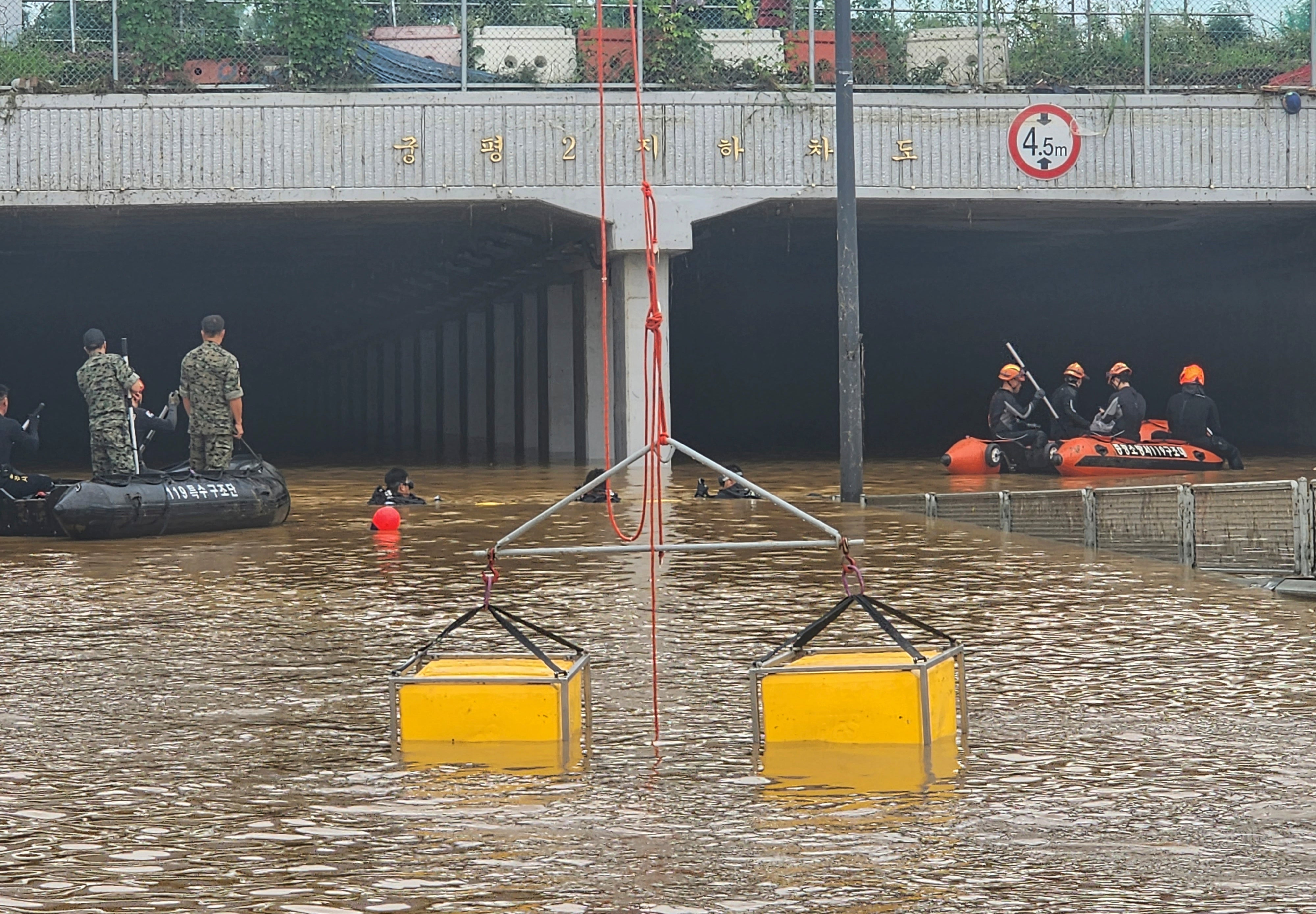 COREA DEL SUR-INUNDACIONES