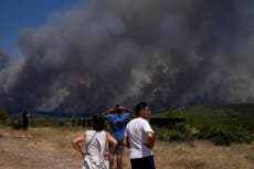 Francia e Italia envían aviones hidrantes a combatir las llamas en Grecia