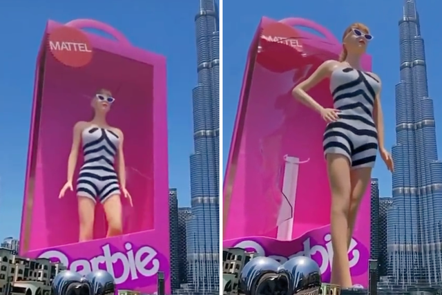 <p>Barbie advertisement in Dubai</p>