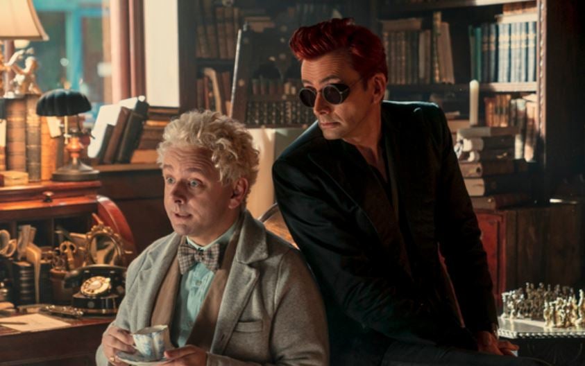 Michael Sheen y David Tennant en la segunda temporada de ‘Good Omens’