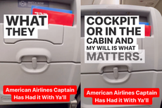 Elogian a un piloto de American Airlines por su sincero discurso a los pasajeros: 'Nadie quiere escuchar tu vídeo'