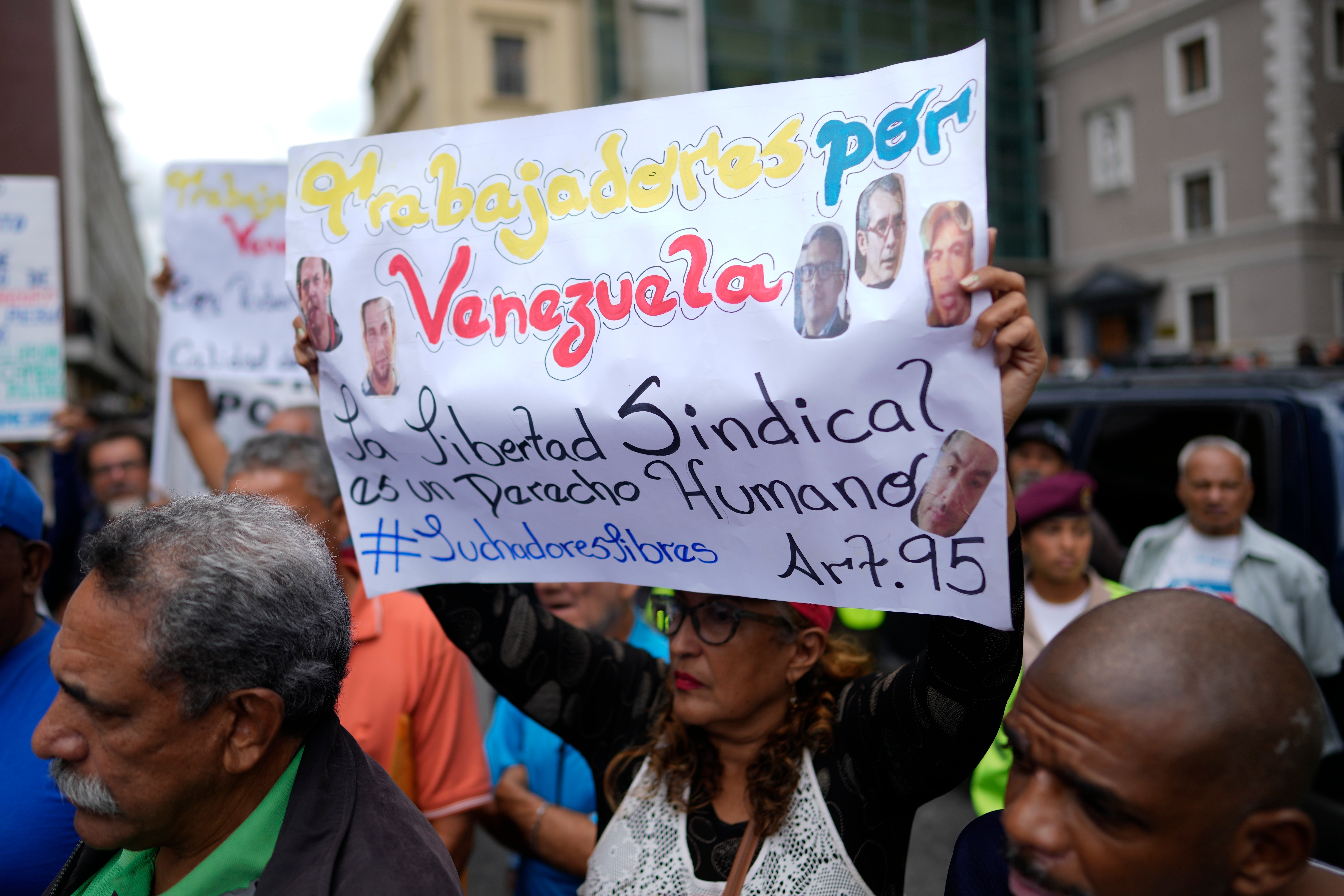 VENEZUELA-CONDENA SINDICALISTAS