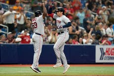 Medias Rojas vencen a Rays y ponen fin a racha de derrotas en el Tropicana Field
