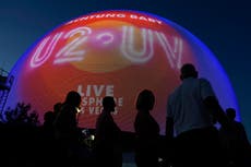 U2 inaugura el foro Sphere en Las Vegas con visuales impresionantes