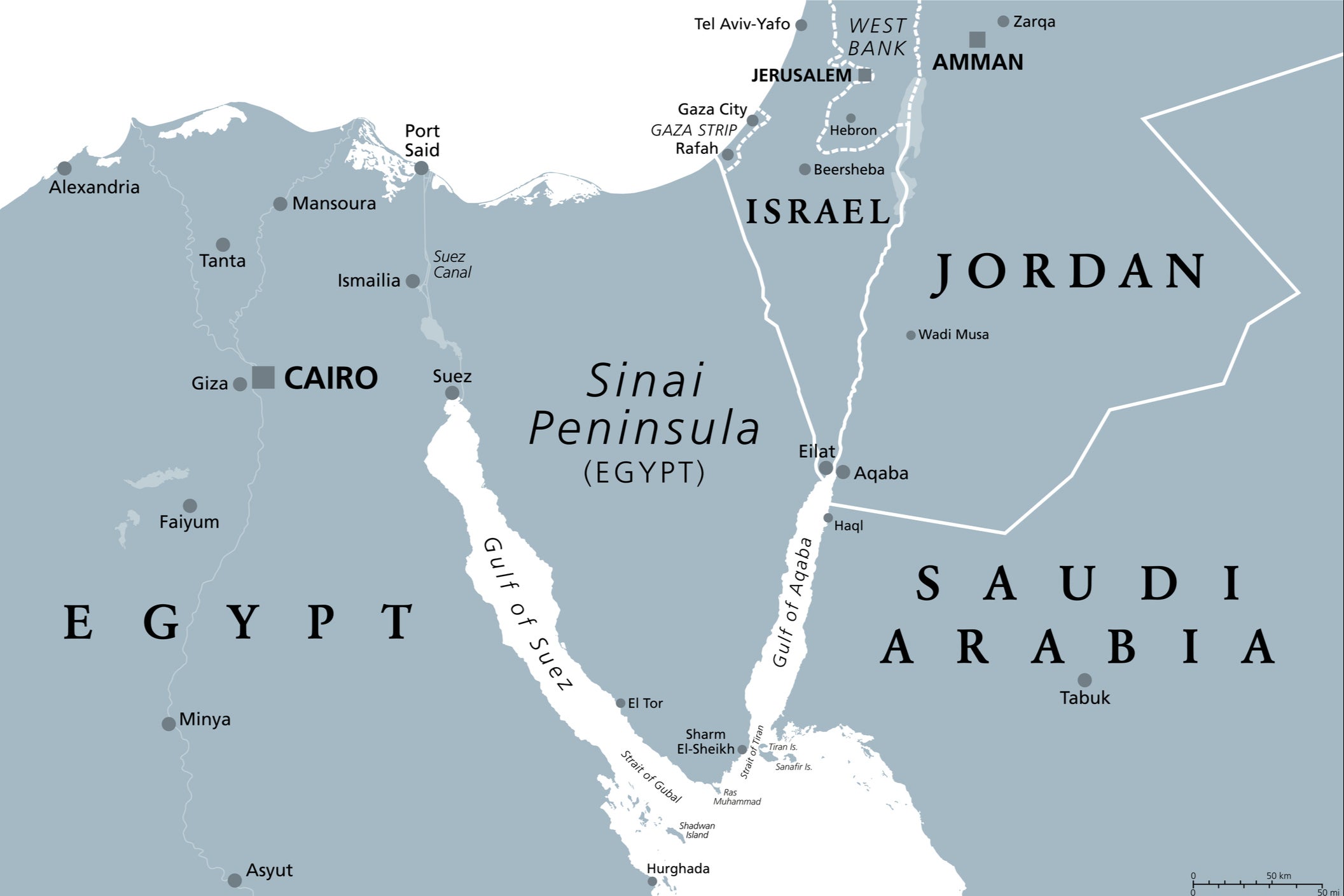 Los científicos de la Universidad de Southampton sostienen que los primeros seres humanos viajaron por canales de agua a través de la península del Sinaí.