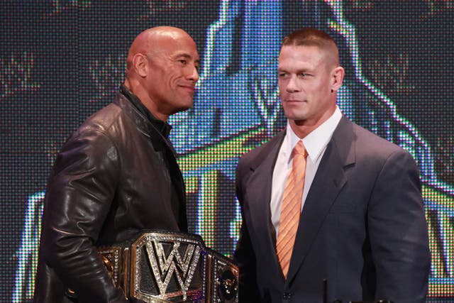 <p>Dwayne Johnson and John Cena</p>