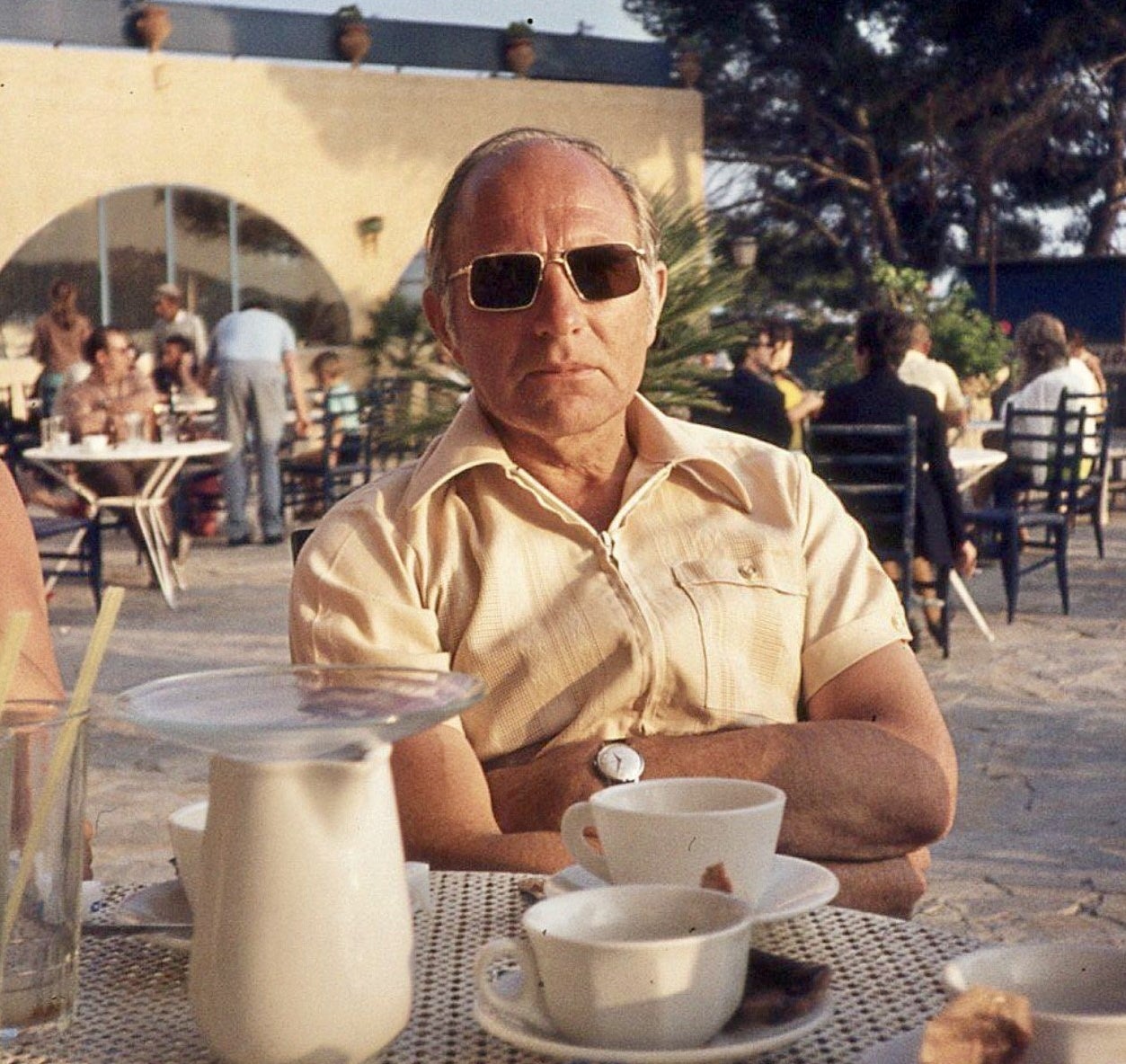Len Howes en Mallorca, en 1972.