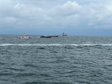 Las autoridades alemanas detienen la búsqueda de 4 marinos tras una colisión en el Mar del Norte