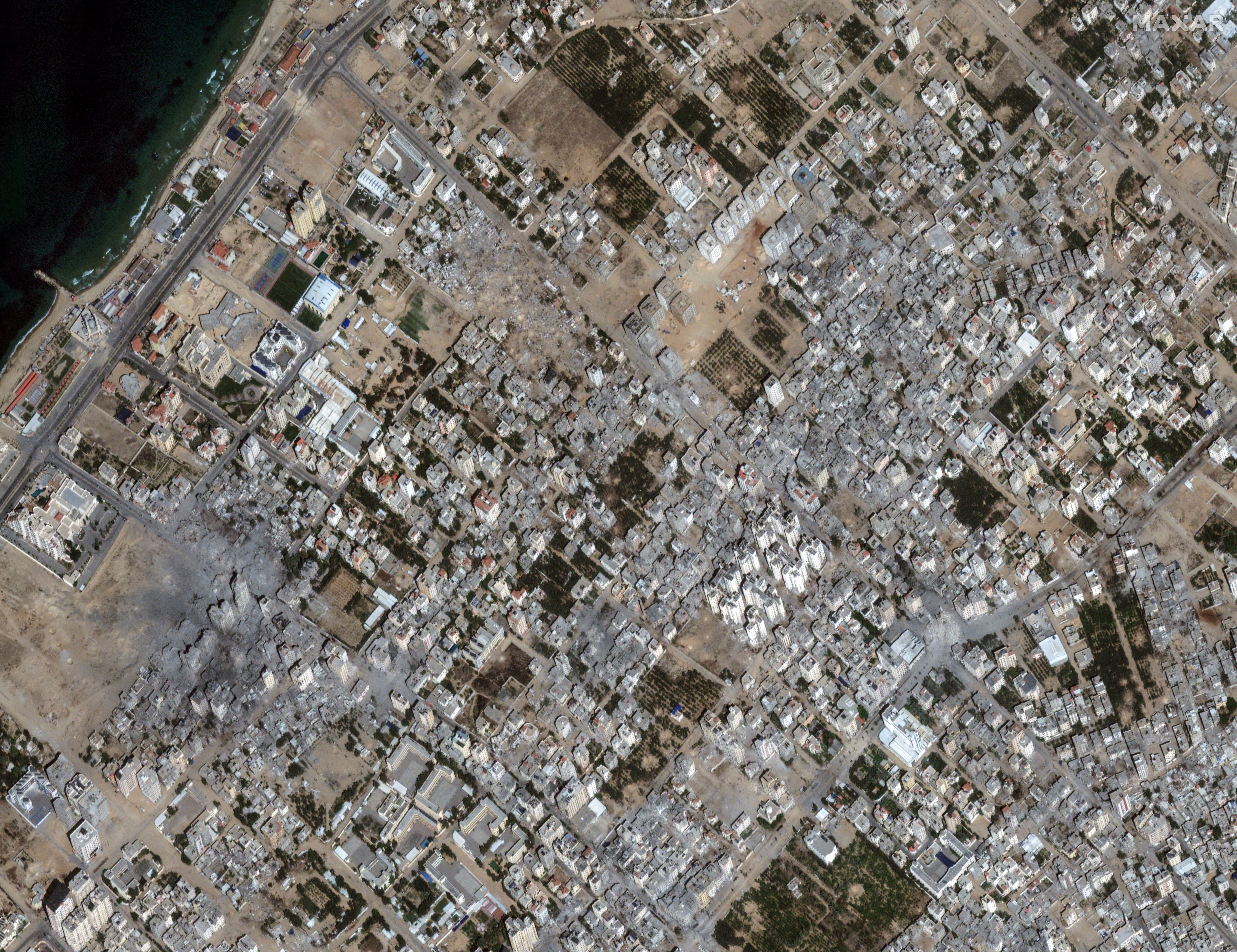 GAZA DESDE EL ESPACIO
