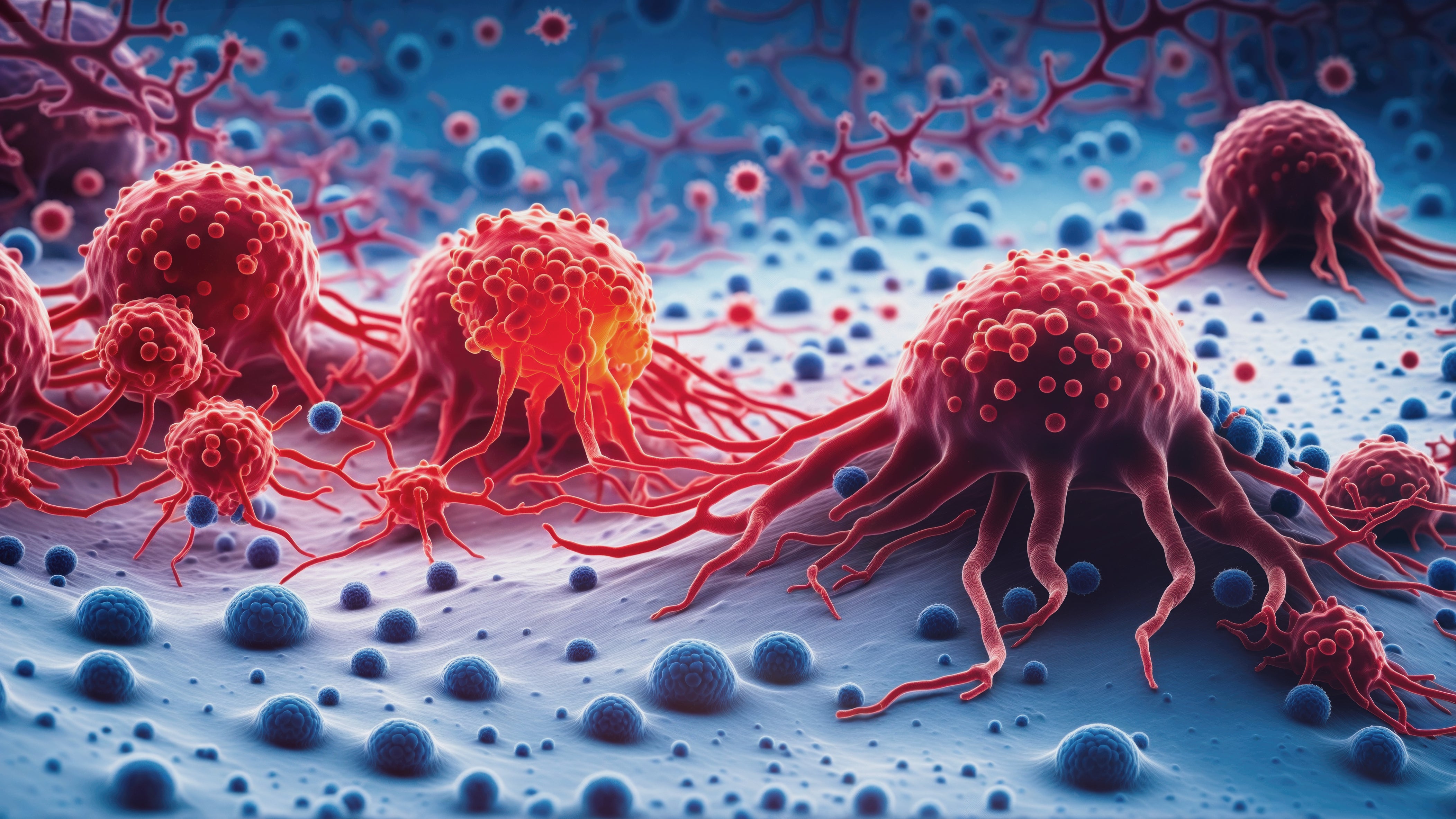 Imágen 3D de células cancerosas