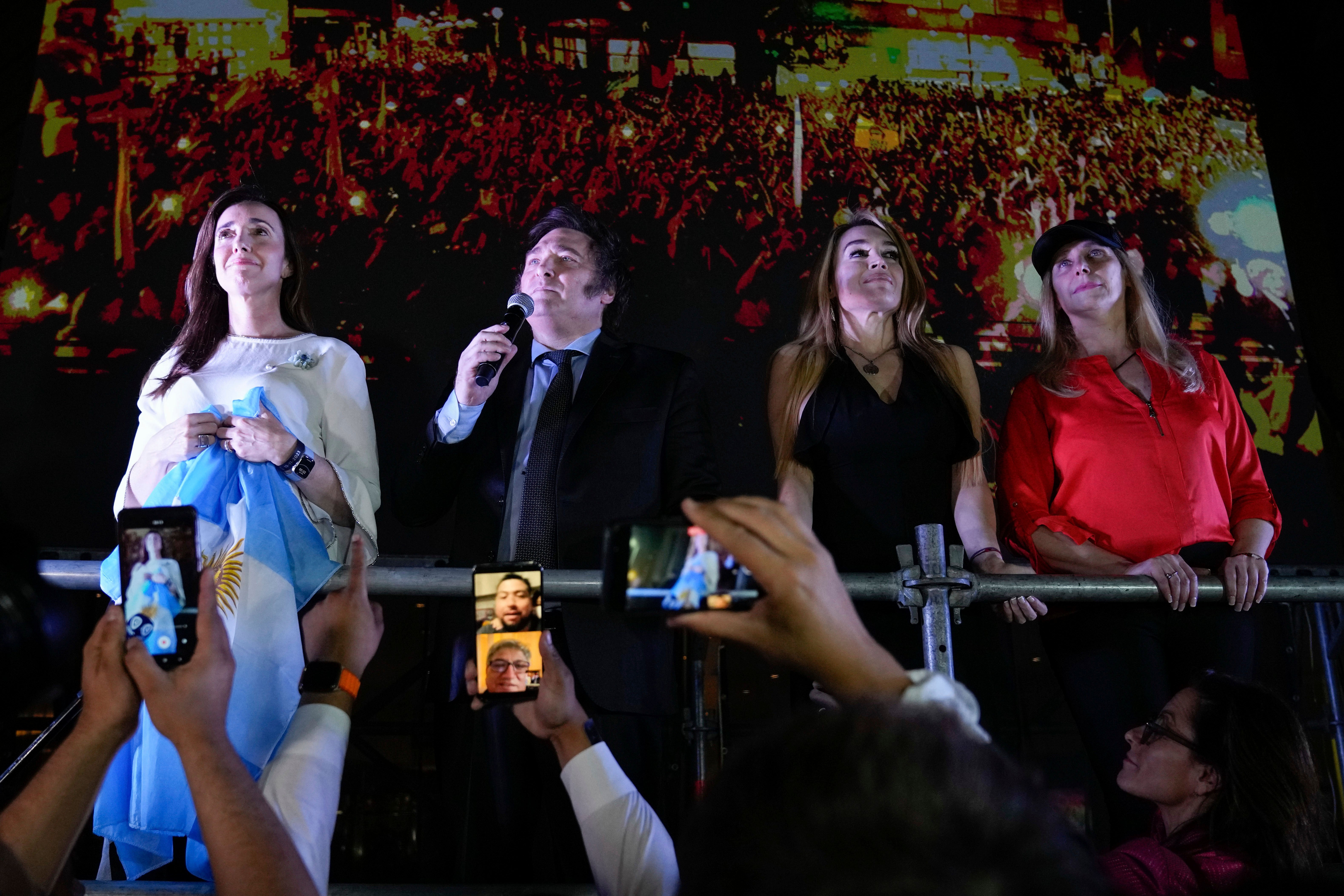 Las mujeres guardianas de Milei: una hermana "jefe", una novia actriz y la vicepresidenta antiaborto