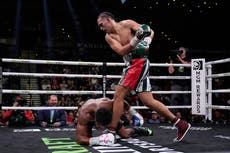 Benavidez vence a Andrade tras 6 rounds y pide pelea contra 'Canelo', campeón supermediano