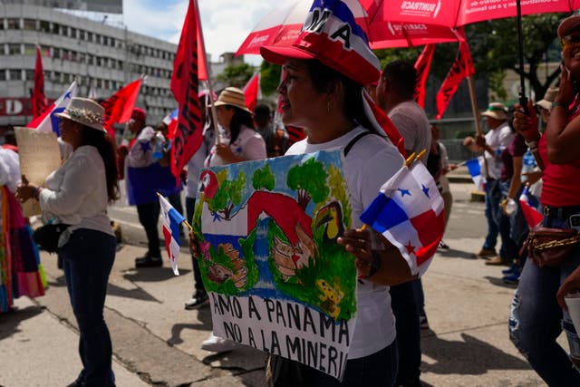 PANAMÁ-MINERÍA-PROTESTAS