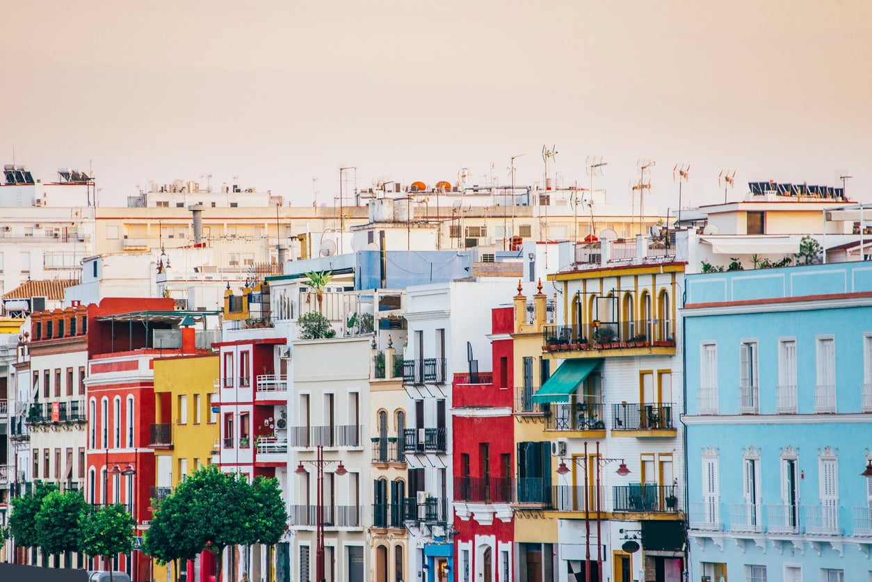 El barrio de Triana en Sevilla, España