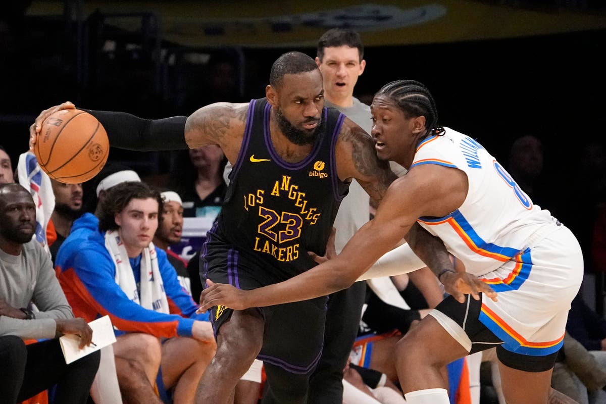 Lebron James Y Anthony Davis Guían A Lakers A Triunfo Por 112 105 Sobre Thunder Independent 9772