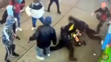 Una pelea entre migrantes y policías en Times Square causa controversia