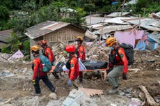 Muertes por deslizamiento en Filipinas ascienden a 11, con 110 desaparecidos