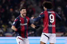 Bologna incrementa su posibilidad de clasificar a la Liga de Campeones al vencer a la Fiorentina