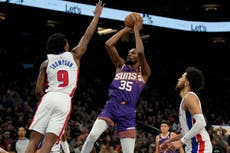 Suns se reponen de expulsión temprana de Booker y doblegan a Pistons