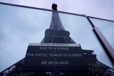 Cierra la Torre Eiffel de París debido a huelga