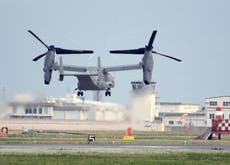 Fuerza Aérea de EEUU sabe cuál fue la falla del Osprey en accidente de Japón, pero ignora el porqué