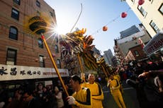Festejan el Año Nuevo Lunar en el barrio chino de Nueva York