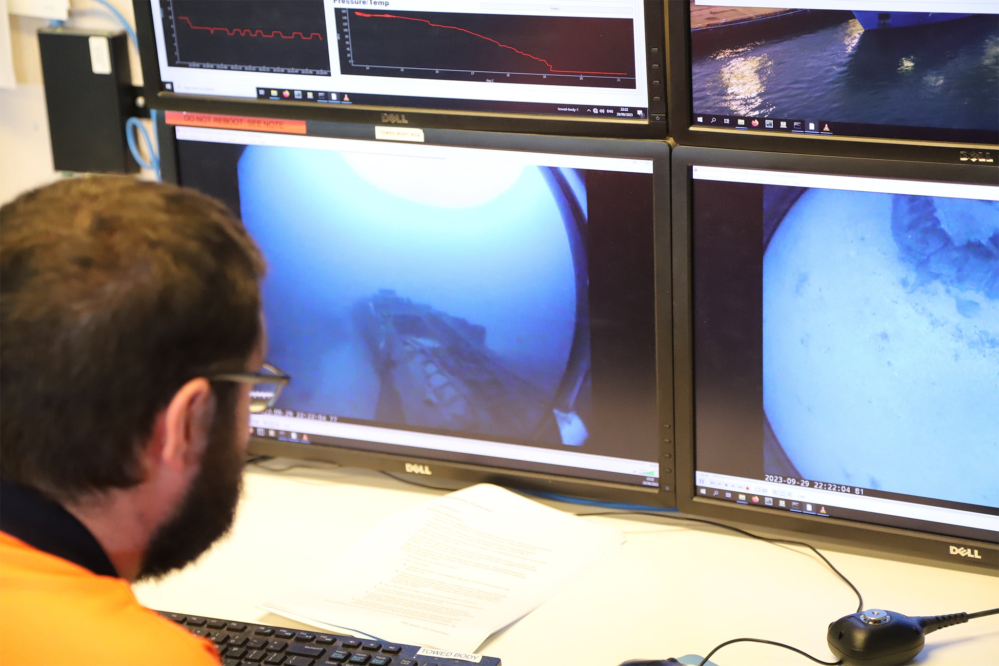 La agencia usó cámaras submarinas para obtener imágenes de alta resolución