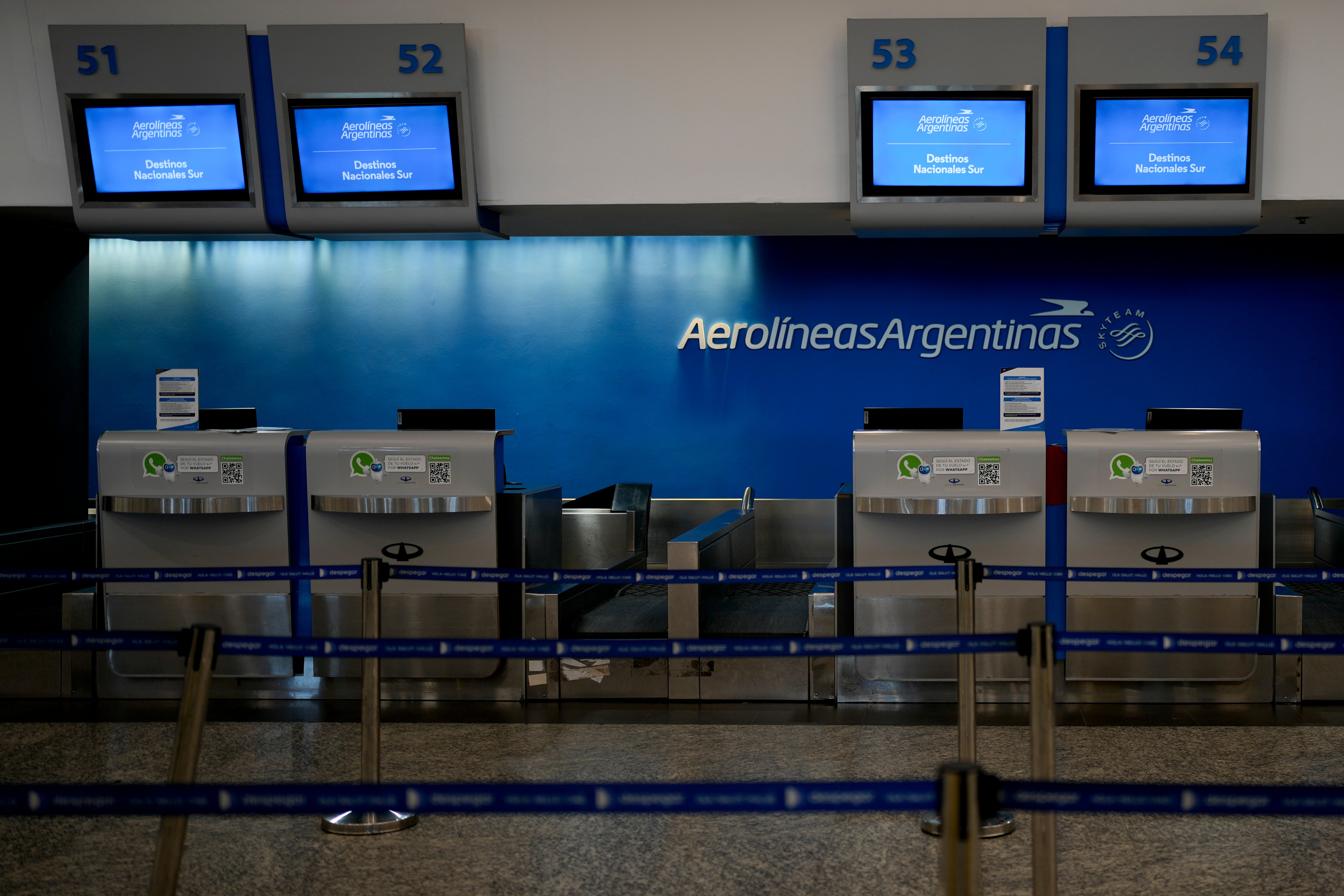 ARGENTINA-AEROLÍNEAS HUELGA