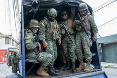 Siete personas con uniformes militares fueron asesinadas en la Amazonia de Ecuador