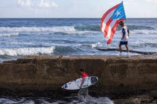 Surfistas de Brasil y Australia ganan clasificatorio olímpico en un caluroso y ventoso Puerto Rico