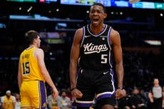 Fox empata la mejor marca de su vida con 44 puntos; Kings doblegan 130-120 a Lakers