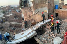 Derrumbe de edificio residencial deja 9 muertos en Pakistán