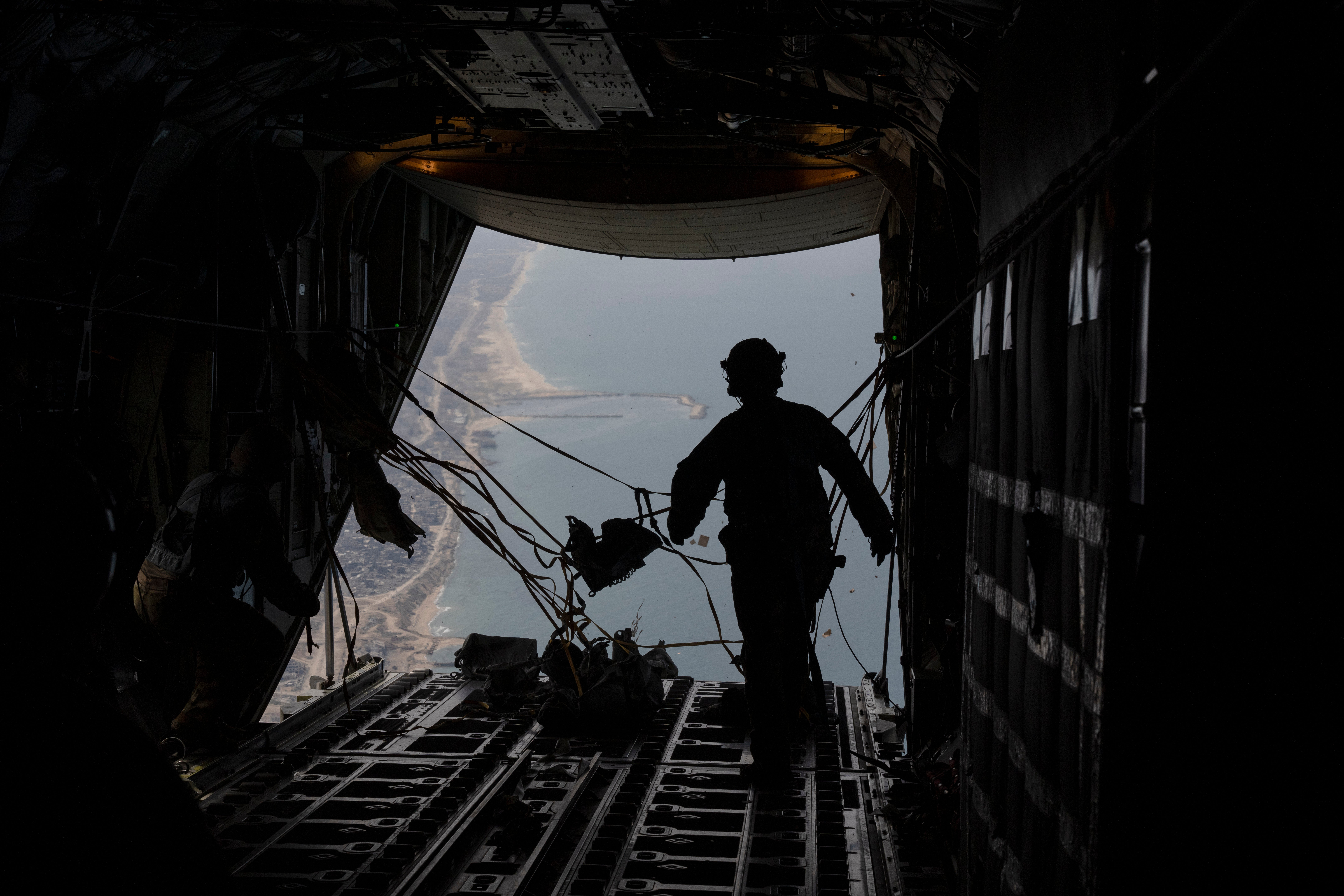 ISRAEL-PALESTINOS-ENTREGA AÉREA