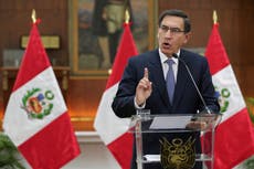 Expresidente de Perú Martín Vizcarra es condenado a 14 años de prisión por corrupción
